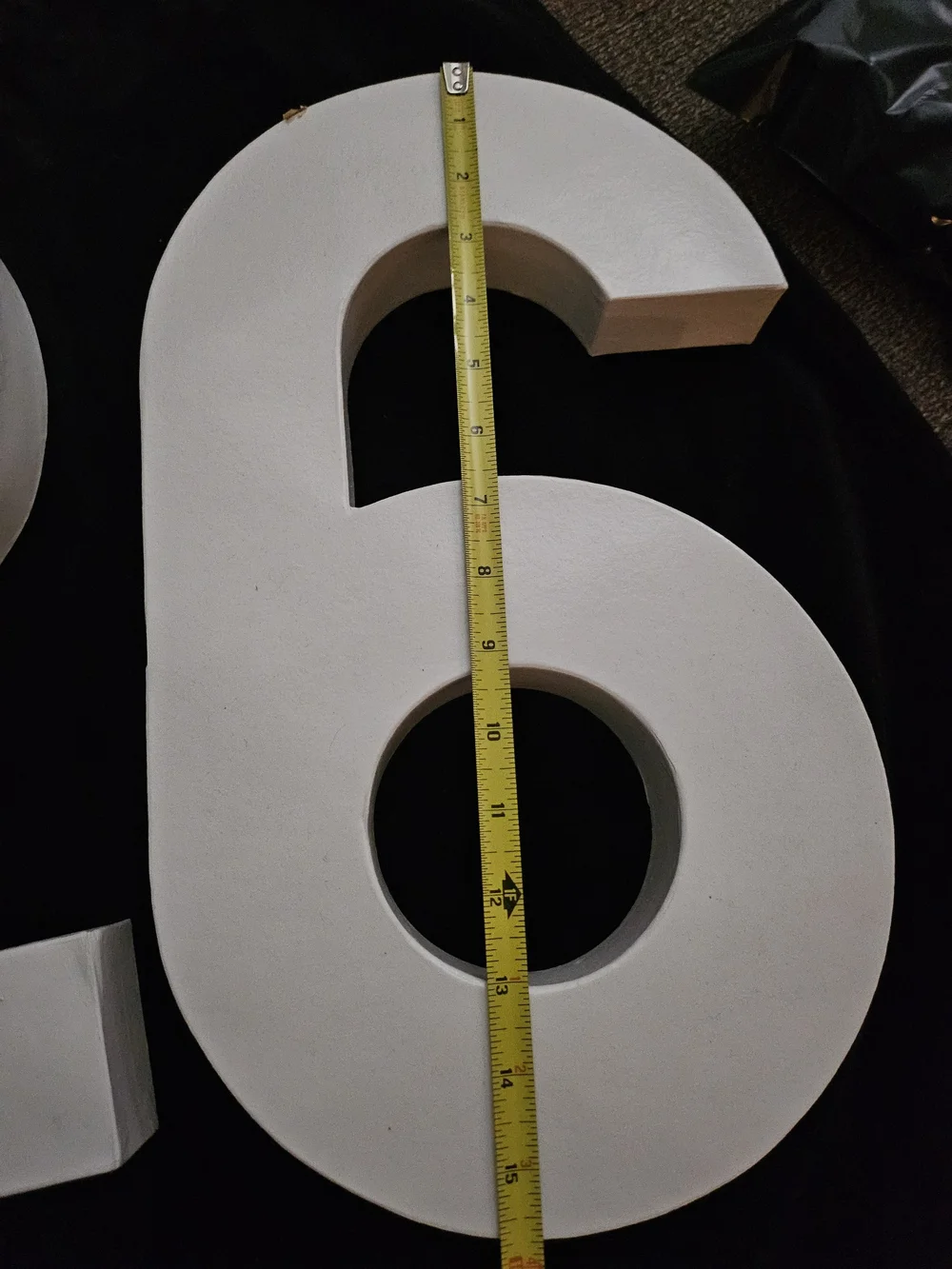 Large White Cardboard Number 26 Decorative Set